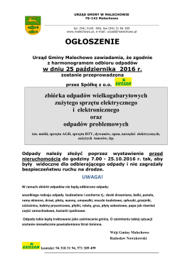 Ogłoszenie, plik pdf o wielkości 216KB, nowe okno