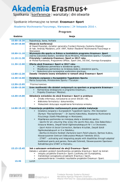 Spotkania | konferencje | warsztaty | dni otwarte