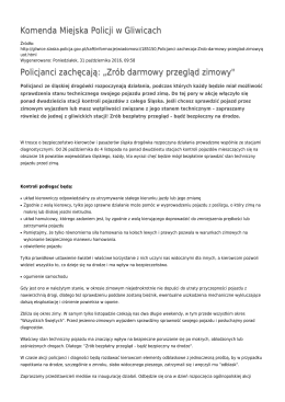 Generuj PDF - Komenda Miejska Policji w Gliwicach