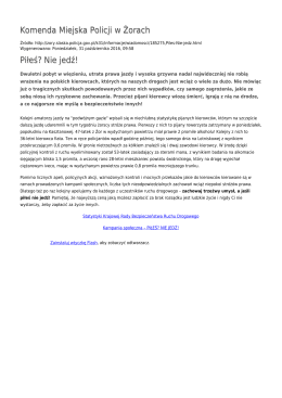 Generuj PDF - Komenda Miejska Policji w Żorach