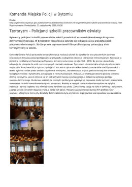 Policjanci szkolili pracowników oświaty