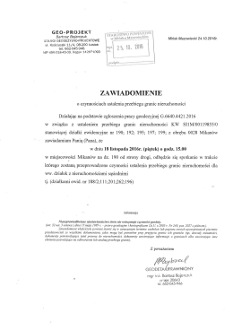 Zawiadomienie