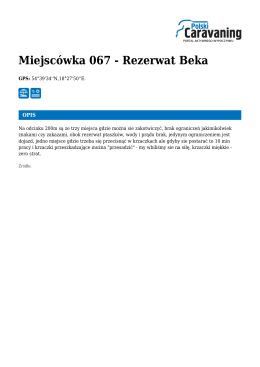Miejsc&oacute;wka 067 - Rezerwat Beka