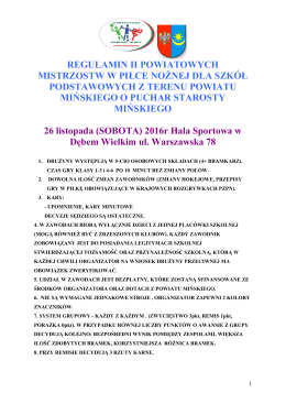 REGULAMIN - Stowarzyszenie Rozwijamy Talenty