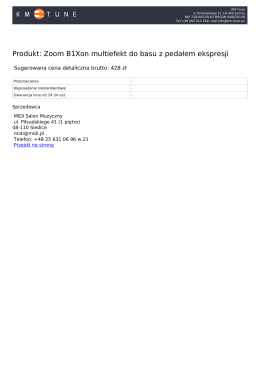 Drukuj plik Pdf z danymi produktu - km