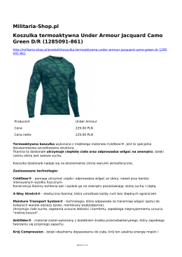 Militaria-Shop.pl Koszulka termoaktywna Under Armour Jacquard