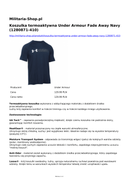 Militaria-Shop.pl Koszulka termoaktywna Under Armour Fade Away