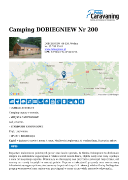 Camping DOBIEGNIEW Nr 200