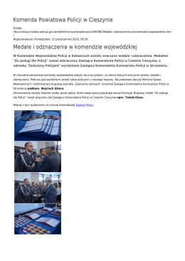 Generuj PDF - Komenda Powiatowa Policji w Cieszynie