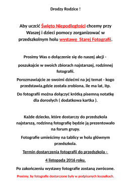 Wystawa Starej Fotografii
