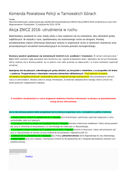 Generuj PDF - Komenda Powiatowa Policji w Tarnowskich Górach