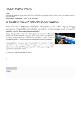 policja podkarpacka w jesienną noc z promilami za kierownicą