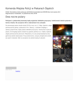 Generuj PDF - Komenda Miejska Policji w Piekarach Śląskich