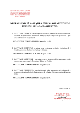 tutaj - Centrum Kultury w Chojnie