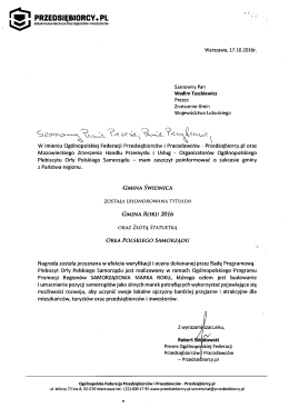 Gmina Świdnica - Zrzeszenie Gmin Wojew&oacute;dztwa Lubuskiego