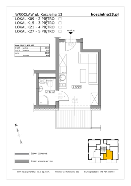 3 PIĘTRO LOKAL K21 - 4 PIĘTRO LOKAL K27 - 5 PIĘTRO N