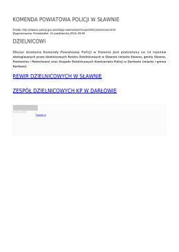 Generuj PDF - Komenda Powiatowa Policji w Sławnie
