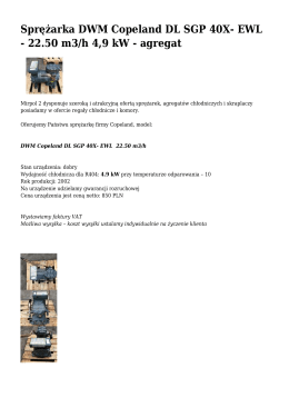 Sprężarka DWM Copeland DL SGP 40X- EWL