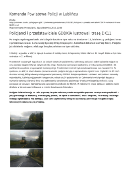Generuj PDF - Komenda Powiatowa Policji w Lublińcu