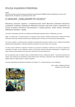 policja kujawsko-pomorska z anwilem „odblaskiem po oczach”