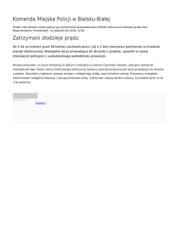 Generuj PDF - Komenda Miejska Policji w Bielsku