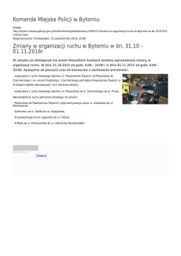 Generuj PDF - Komenda Miejska Policji w Bytomiu