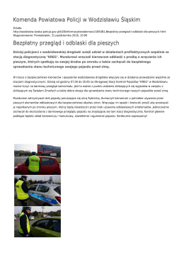 Generuj PDF - Komenda Powiatowa Policji w Wodzisławiu Śląskim
