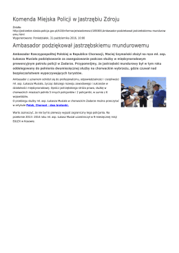 Generuj PDF - Komenda Miejska Policji w Jastrzębiu Zdroju