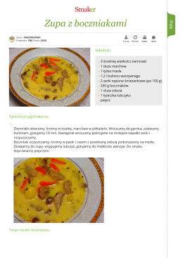 Zupa z boczniakami