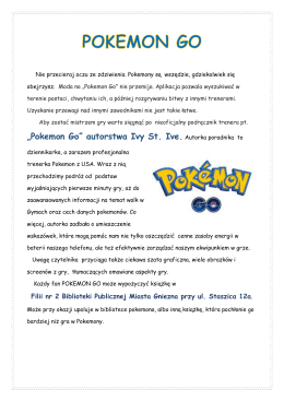 „Pokemon Go” autorstwa Ivy St. Ive. Autorka poradnika to