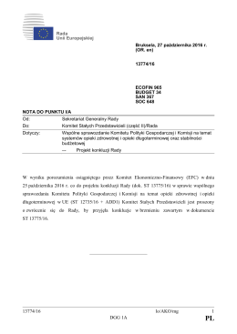 13774/16 lo/AKO/mg 1 DGG 1A W wyniku porozumienia