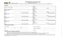 Page 1 F&Ecirc;TE R&Eacute;GIONALE DE LA FAMILLE 2016 * MRC C ti k