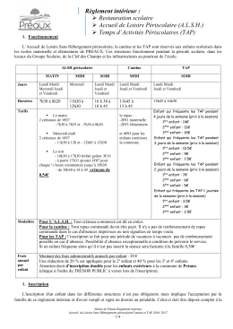 Règlement Intérieur