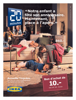 Notre enfant a f&ecirc;t&eacute; son anniversaire. Maintenant, place