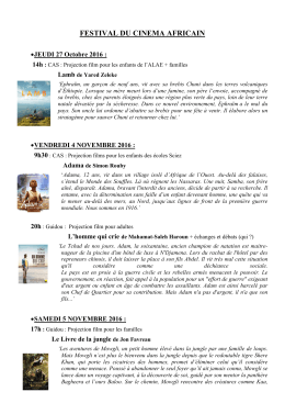 festival du cinema africain - Ville-de
