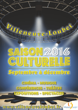 D&eacute;couvrez toute la programmation - Villeneuve