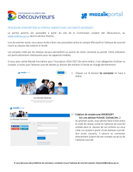 Microsoft - Commission scolaire des Découvreurs