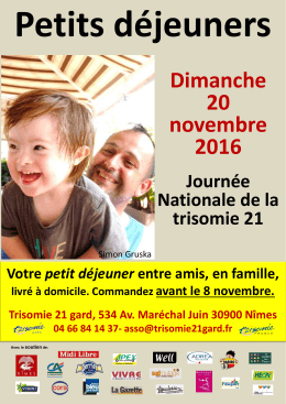 Journ&eacute;e Nationale de la trisomie 21 - Pays Peyrolais