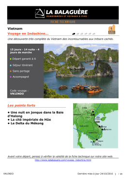 Vietnam Voyage en Indochine... Les points forts