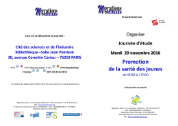 T&eacute;l&eacute;chargez le programme et le bulletin d`inscription,PDF,852ko