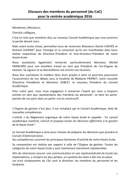 Vous pouvez lire ici le texte complet de l`intervention des