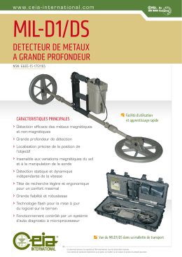 DETECTEUR DE METAUx