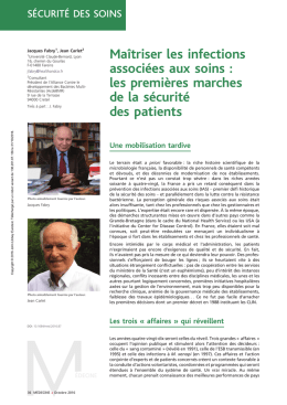 Maîtriser les infections associées aux soins