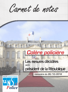 Colère policière - Unsa