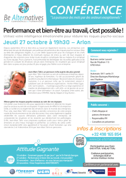 Programme et invitation