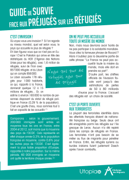 Guidede survie face aux préjugéssur les réfugiés