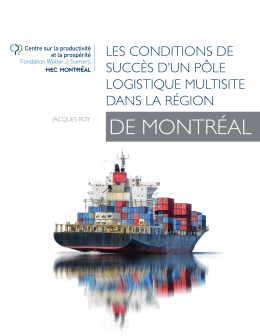 Les conditions de succès pour la mise en œuvre d`un pôle logistique