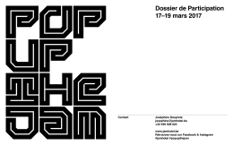 Dossier de Participation 17&ndash;19 mars 2017