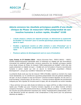 communique de presse