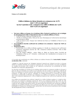 Communiqué de presse - Elis site corporate